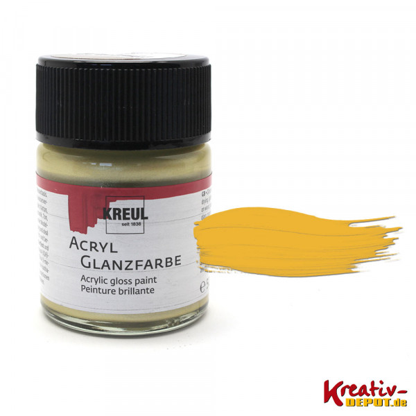 Kreul Acryl-Glanzfarbe, 50 ml, Gold