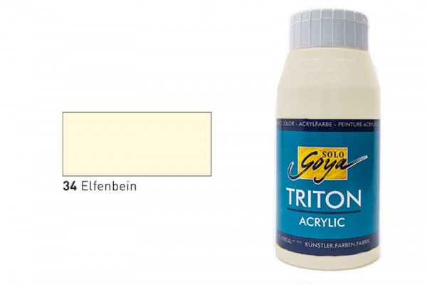SOLO GOYA TRITON ACRYLIC BASIC, 750 ml, Elfenbein