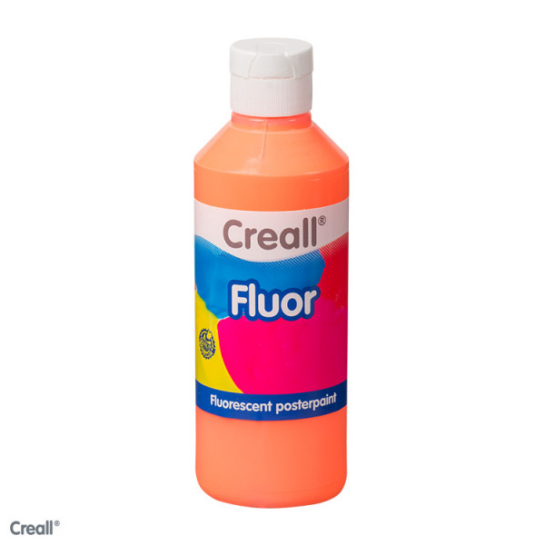 Creall-fluor, fluorenzierende Farbe, 250 ml Flasche, orange