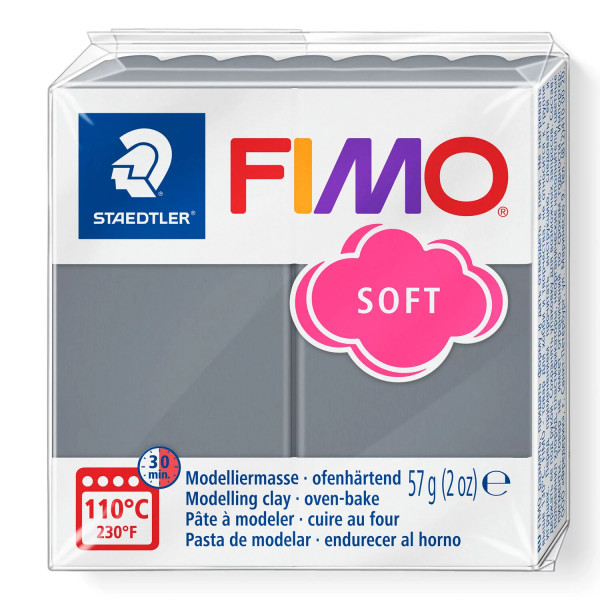 FIMO soft, Modelliermasse, 57g, Stormy Grey