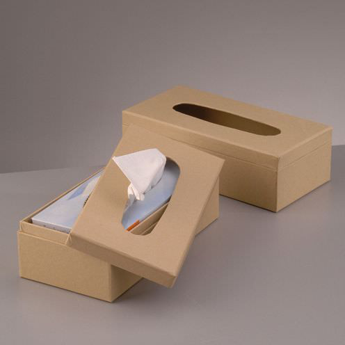Box für Kosmetiktücher, aus Pappmaché, 26 x 13 x 8 cm