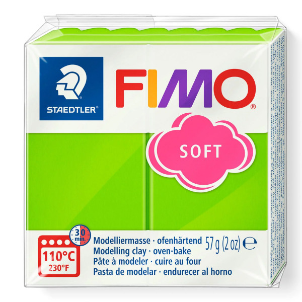 FIMO soft, Modelliermasse, 57 g, Apfelgrün