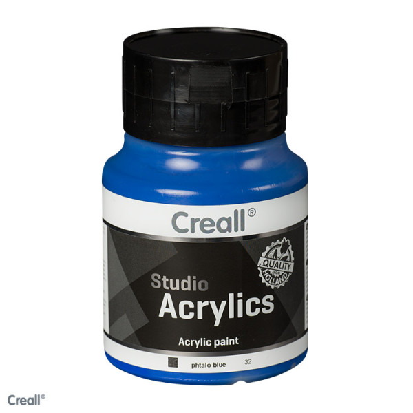 Creall-studio Acrylfarbe, 500 ml, Phthaloblau