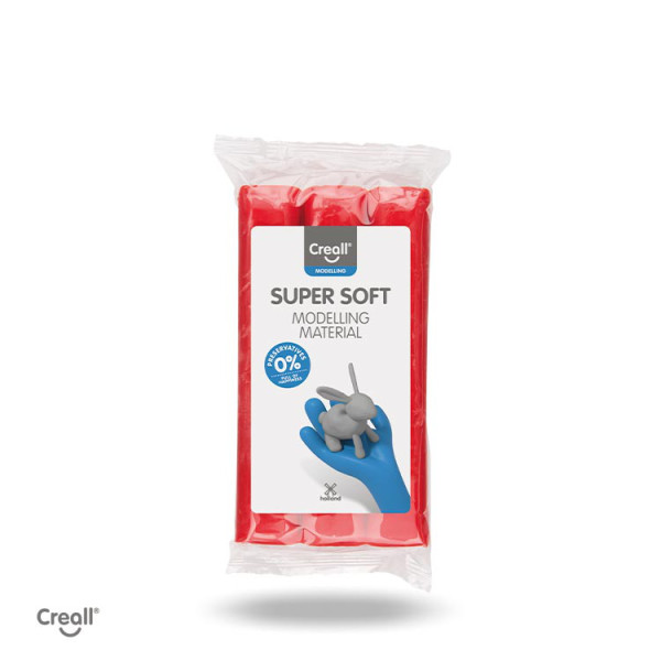 Creall® Super Soft Modellierknete, 500g, rot