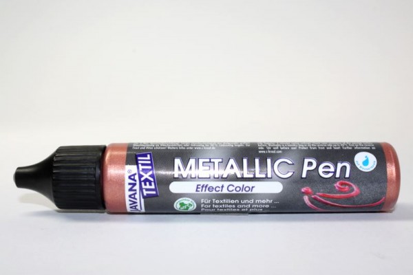JAVANA TEXTIL METALLIC Pen, 29 ml, Metallic-Kupfer