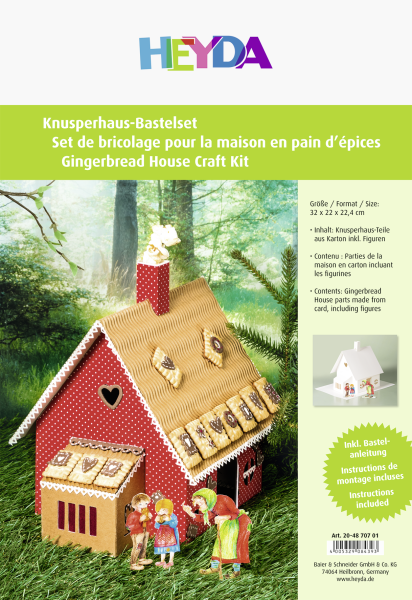 Knusperhaus-Bastel-Set, A4