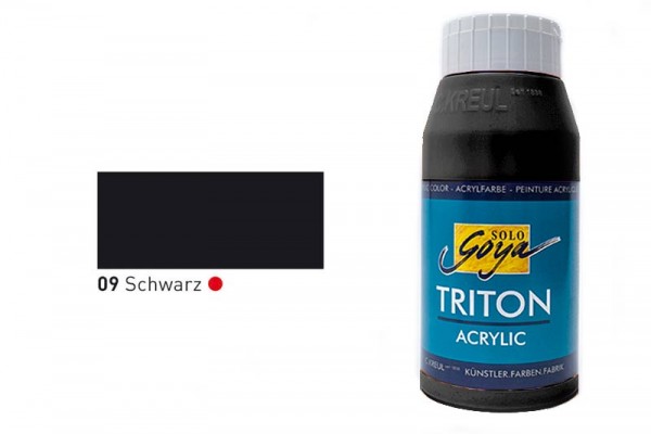 SOLO GOYA TRITON ACRYLIC BASIC, 750 ml, Schwarz