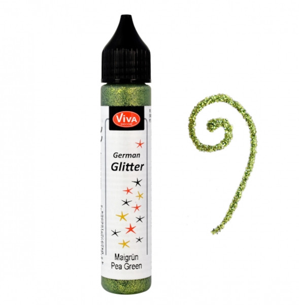 German-Glitter, 28 ml, Maigrün