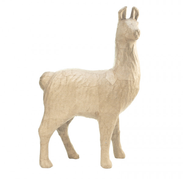 dècopatch Lama aus Pappmachè, 14,5x5x22 cm