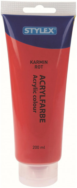 Toppoint Acrylfarbe, 200 ml - Karminrot