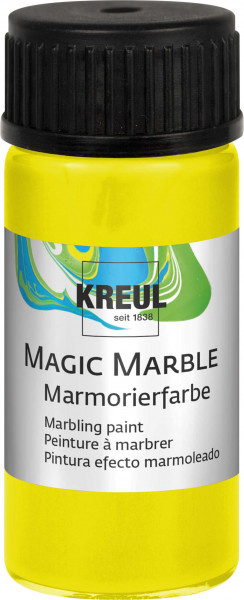 Kreul Magic Marbel Marmorierfarbe, 20 ml, Neongelb