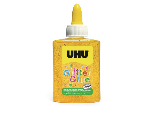 UHU Glitter Glue, gelb, 90g
