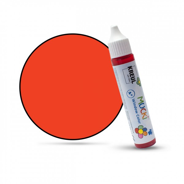 Mucki Window Color Pen, Fenstermalfarbe, 29 ml, rot