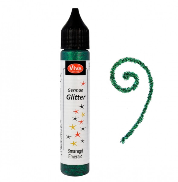 German-Glitter, 28 ml, Smaragd