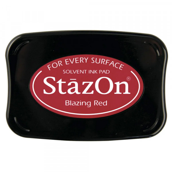 Stempelkissen StazOn, 6 x 9,5 cm, Blazing Red (Rot)
