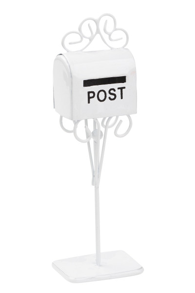 Miniatur Mail-Box / Postkasten, weiß