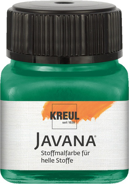 KREUL Javana Stoffmalfarbe für helle Stoffe, 20 ml, Dunkelgrün